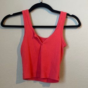 AERO pink crop tight tank top - size XS